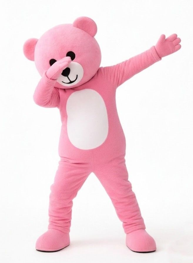 BRAUN BEAR Cute Pink Bear Mascot Costume for Parties, Events and Promotions Elders Halloween Costume-image-6