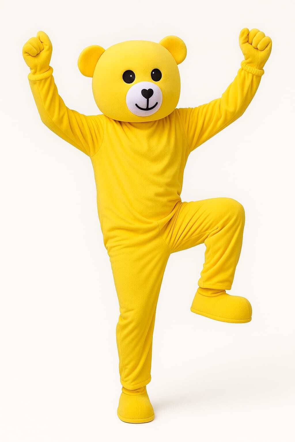 ANUJTOYS Cheerful Yellow Bear Mascot Costume Fun Party & Event Outfit Elders Halloween Costume-image-36
