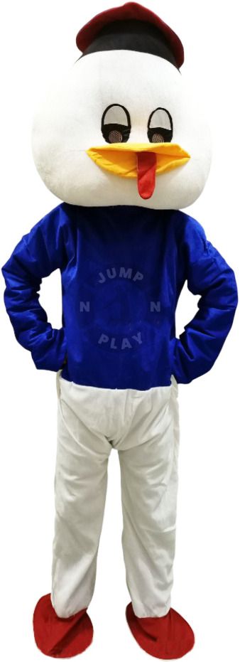 JUMP N PLAY Velvet Blue And White Duck Costume (6 Feet) Elders Halloween Costume-picture-10