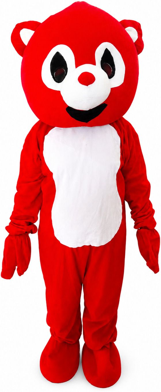 RANAFANCYDRESS Premium Red Bear Mascot Costume for Adults | Soft Plush Cartoon Character Dress Elders Halloween Costume-image-42