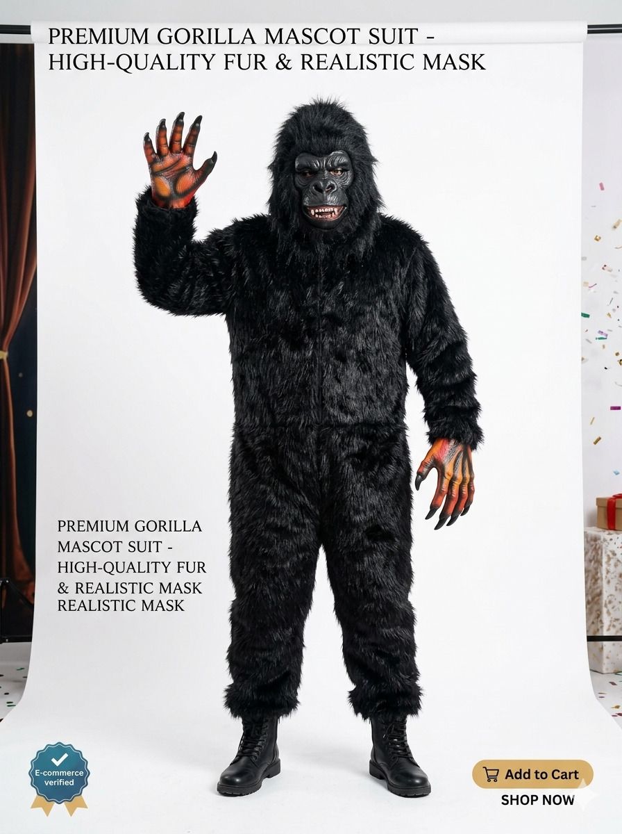 SAMAR FASHION premium kingkong gorilla Elders Halloween Costume-picture-12