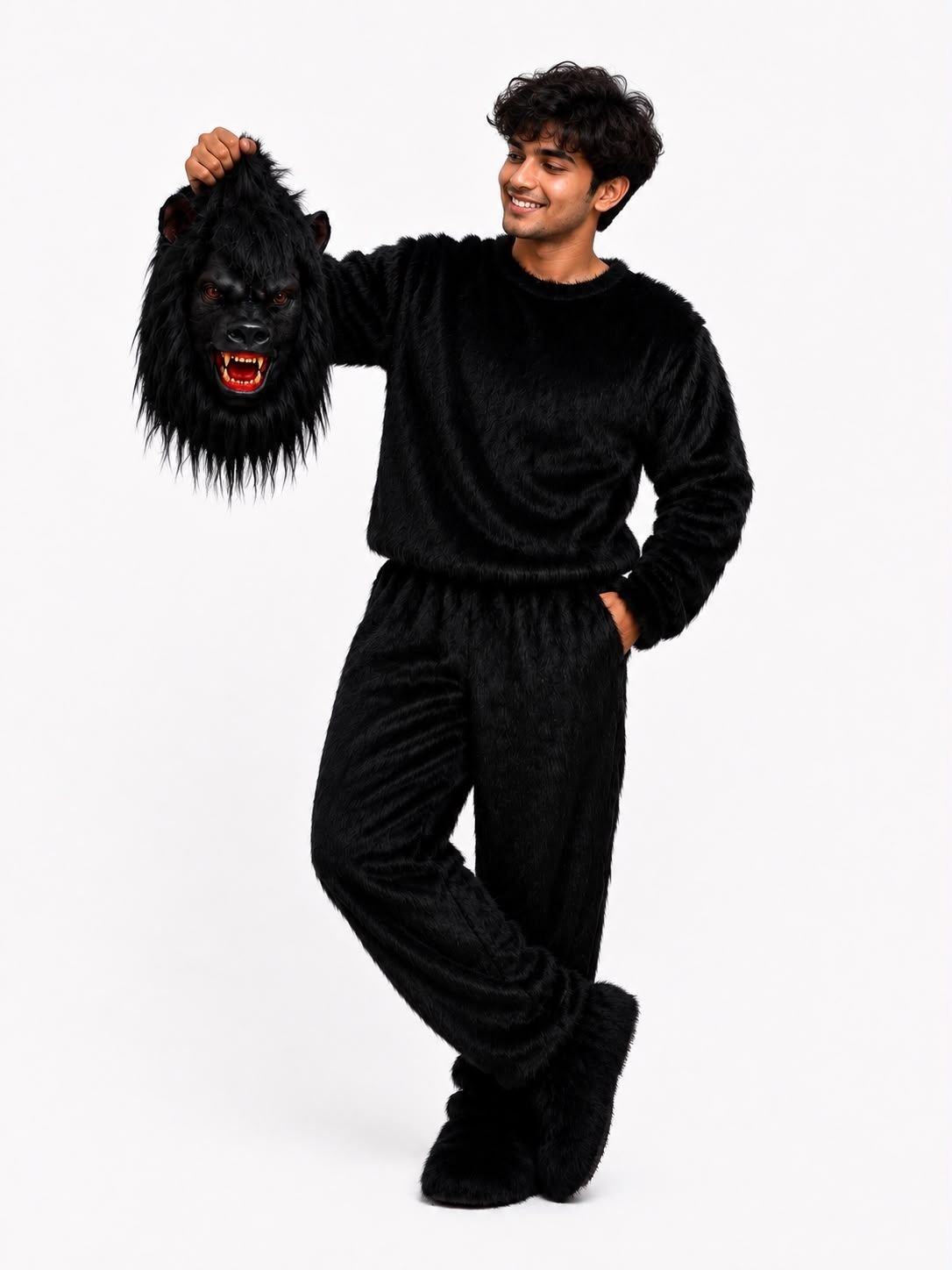 HRFANCYDRESS New Bhediya Costume and mascot unice and best quality pro look Elders Halloween Costume-picture-42