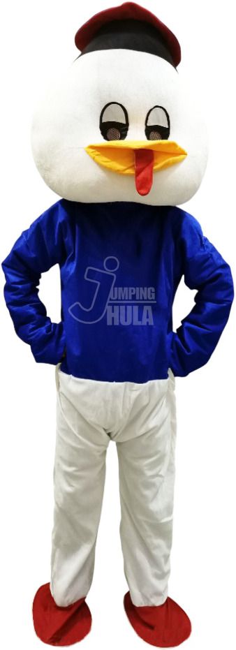 JUMPING JHULA WHITE DUCK Velvet Costume (6 Feet) Elders Halloween Costume-picture-19
