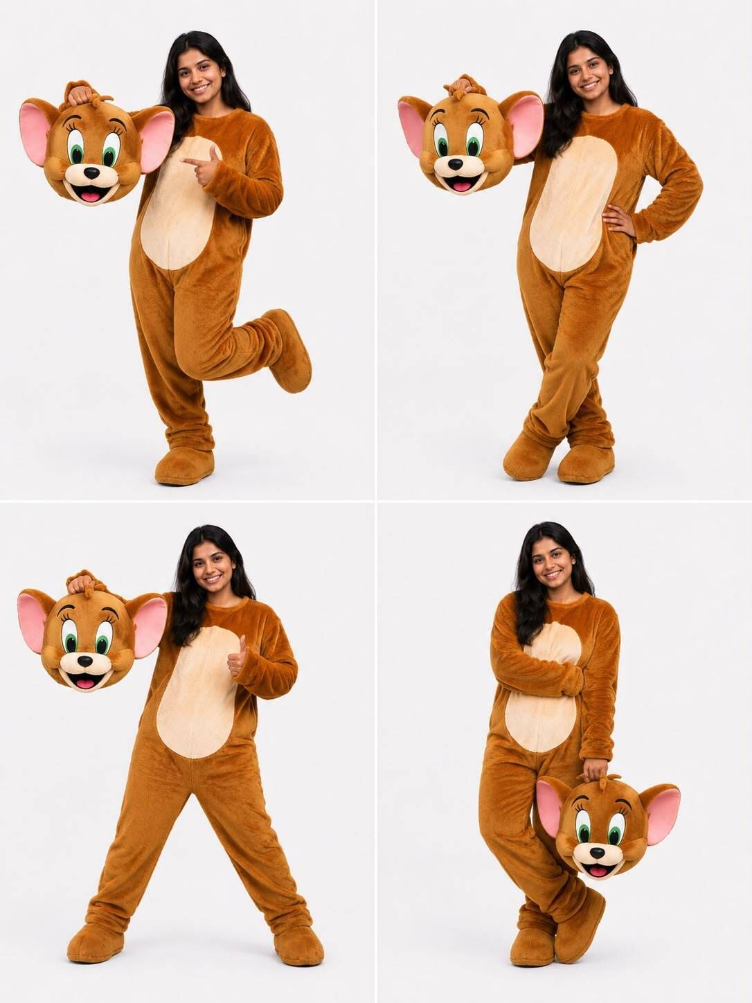 GLOBAL HALLOWEEN MASCOT Jerry Mouse Premium Mascot Costume Elders Halloween Costume-picture-32