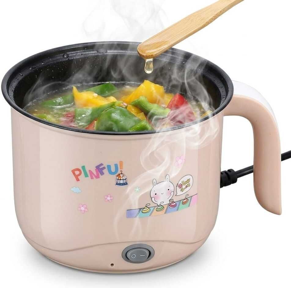 Stainless Steel Steamer, Tempered Glass Lid, Multicolor 3-In-1 500W Cooker 1.8 L Travel Cooker, Rice Cooker, Food Steamer, Egg Cooker, Egg Boiler-image-37