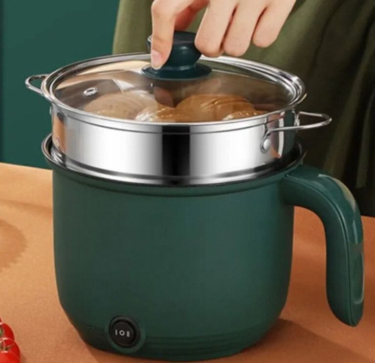 Non-Stick Multiperpse Rice Cooker Portable Low-Power Multi-Function Cooking Hot Rice Cooker, Travel Cooker, Egg Cooker, Egg Boiler, Deep Fryer