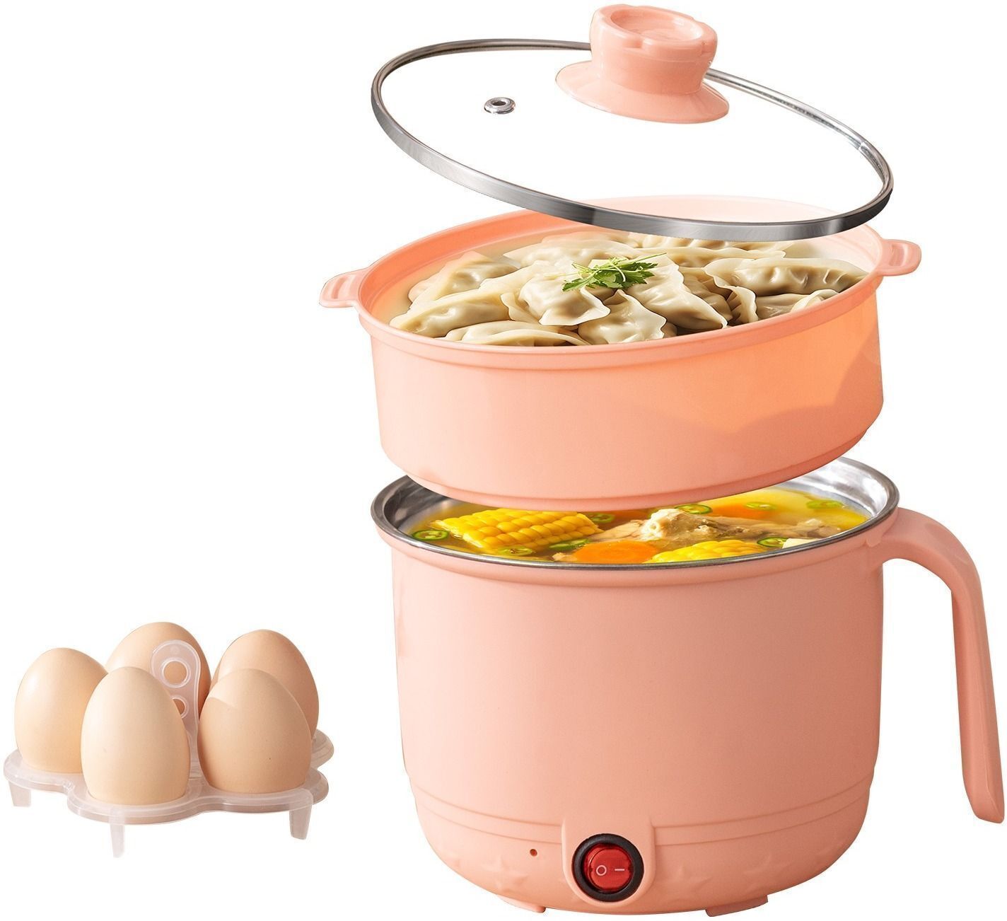 Mini Noodle Maker Egg Boiler Vegetable Rice Cooker Electric Pressure Cooker-image-47