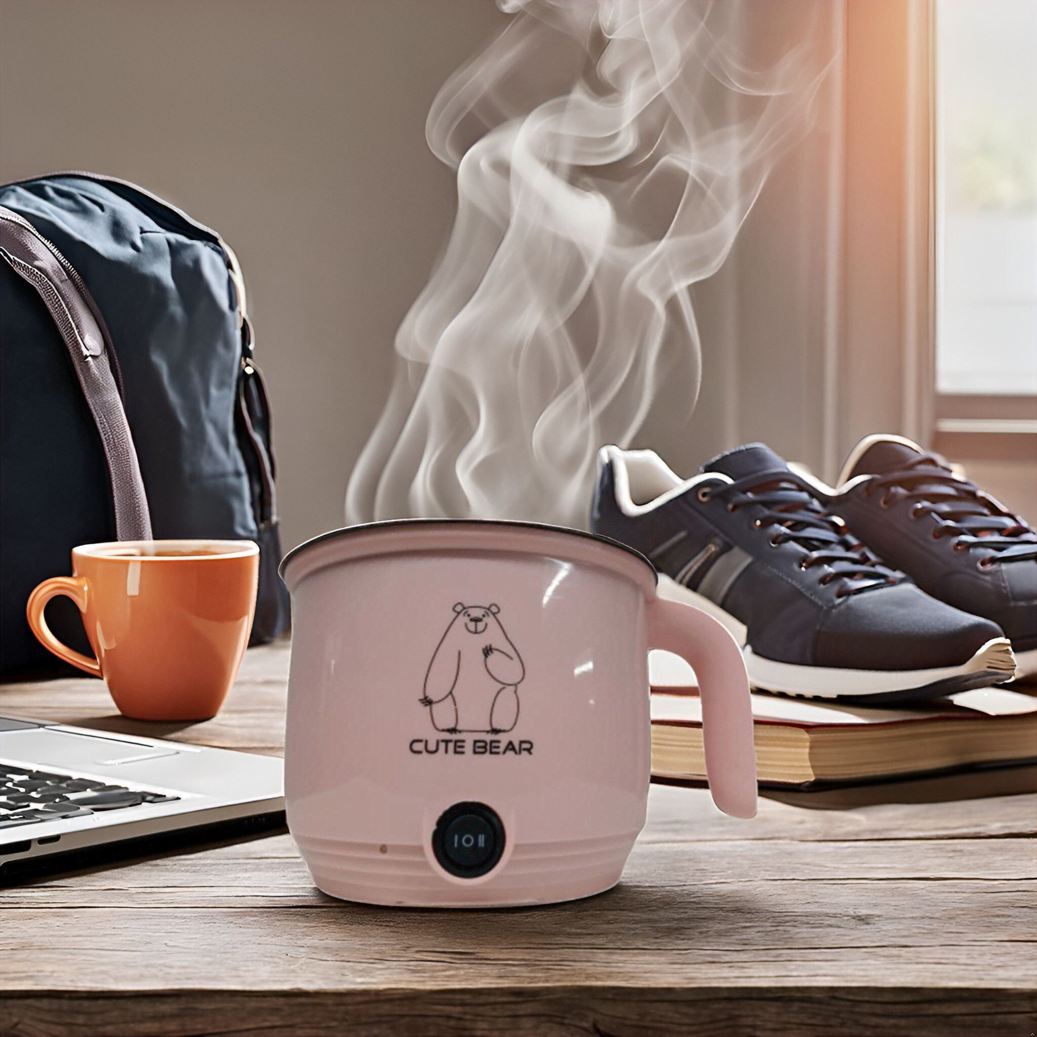 Traveling Non-Stick Cooker, Egg Cooker, full Automatic Non-Stick Cooker Egg Cooker, Rice Cooker, Travel Cooker-image-26