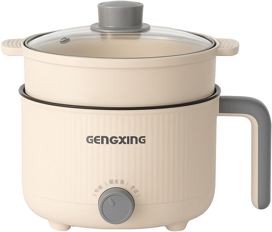 Newexp 1.5 Electric Cooker / Multi-Functional Hot Pot with Steamer Air Fryer, Egg Boiler, Deep Fryer, Food Steamer, Rice Cooker, Travel Cooker, Egg Roll Maker-image-48