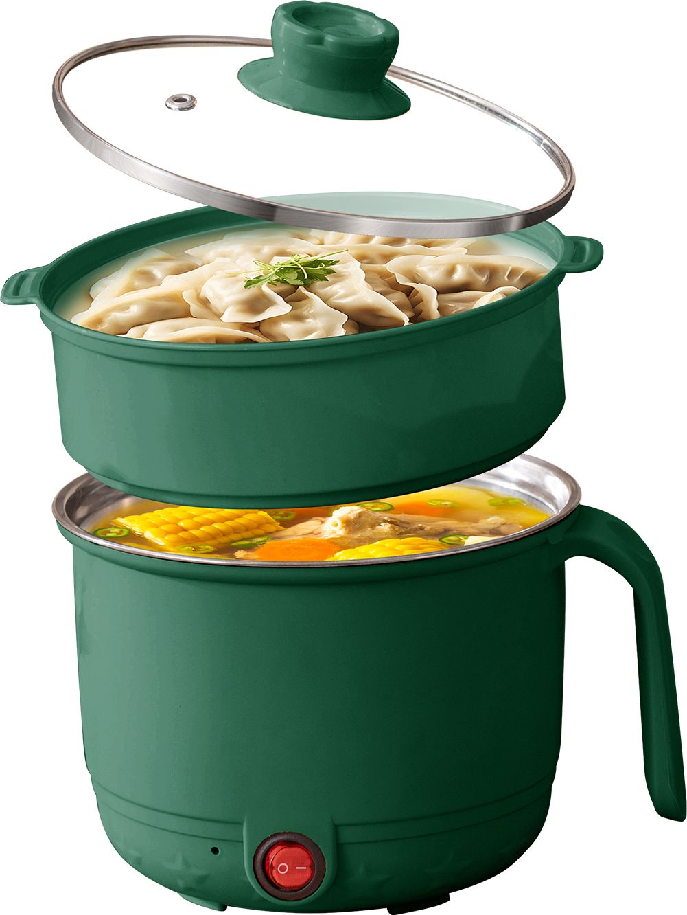 Multipurpose Cooking Electric Pot with Steamer Inner Steel Electric Rice Cooker Rice Cooker, Slow Cooker, Travel Cooker, Egg Cooker-image-36