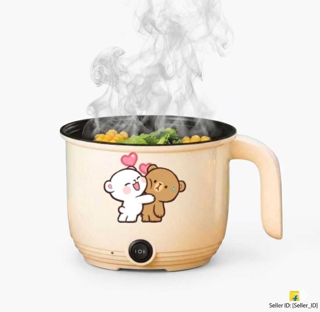 Multicolor 3-In-1 500W Multi Cooker 1.8 L, With Stainless Steel Steamer Rice Cooker, Travel Cooker, Egg Boiler, Egg Cooker, Food Steamer-image-24