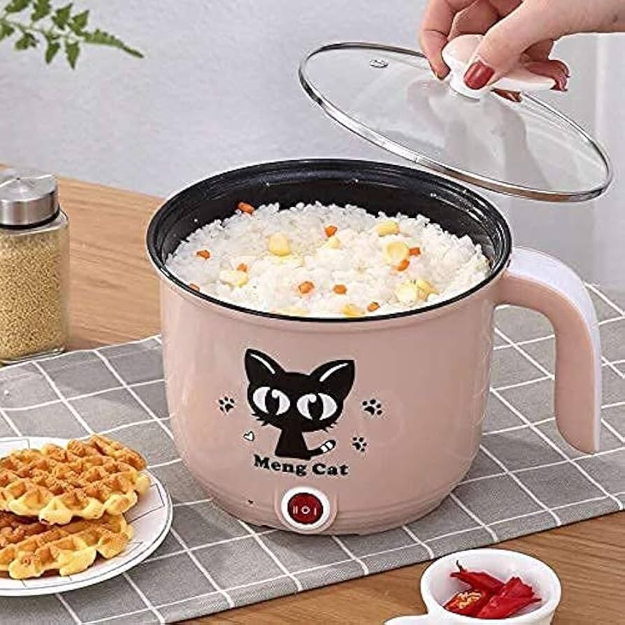 gamadiyn bazaar Pot Single Multicolor kettle Cooker Warmer Electric Cooking Automatic mode Travel Cooker, Rice Cooker, Food Steamer, Egg Cooker, Egg Boiler-picture-13