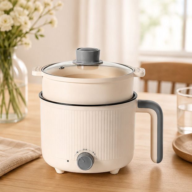 kavonex Electric Multi Cooking Pot with Steamer Basket Non-Stick Cooker Food Steamer, Rice Cooker, Travel Cooker, Egg Boiler-picture-34