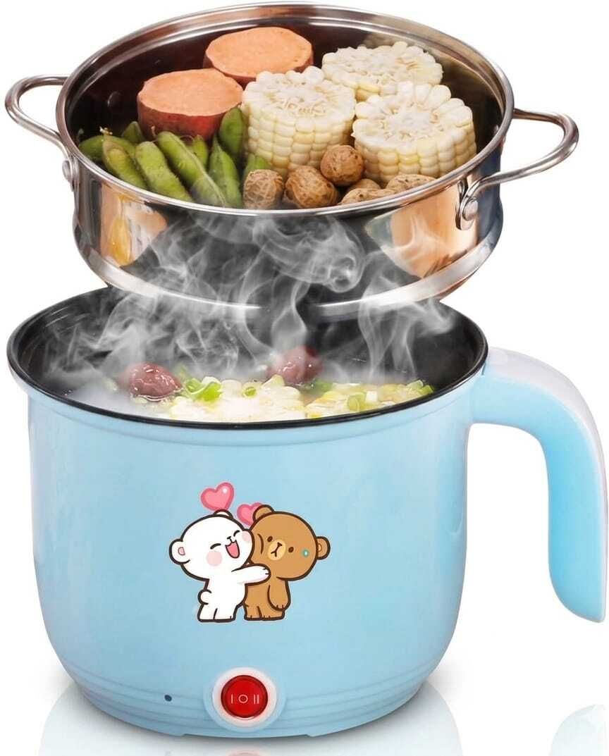 Multi-Function Electric Cooker Non-stick Cooking Pot/Mini Rice Cooker/Portable Rice Cooker, Egg Boiler, Egg Cooker, Travel Cooker-image-35