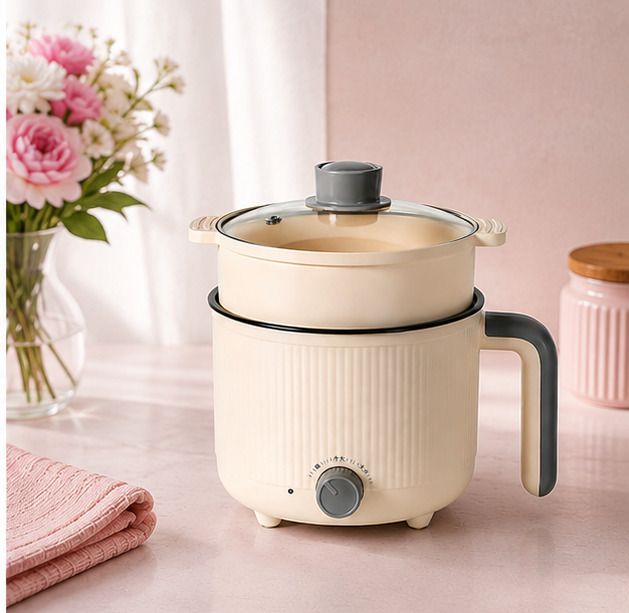 kavonex Non-Stick Electric Hot Pot with Steamer Tray Food Steamer, Rice Cooker, Travel Cooker, Egg Boiler-picture-39
