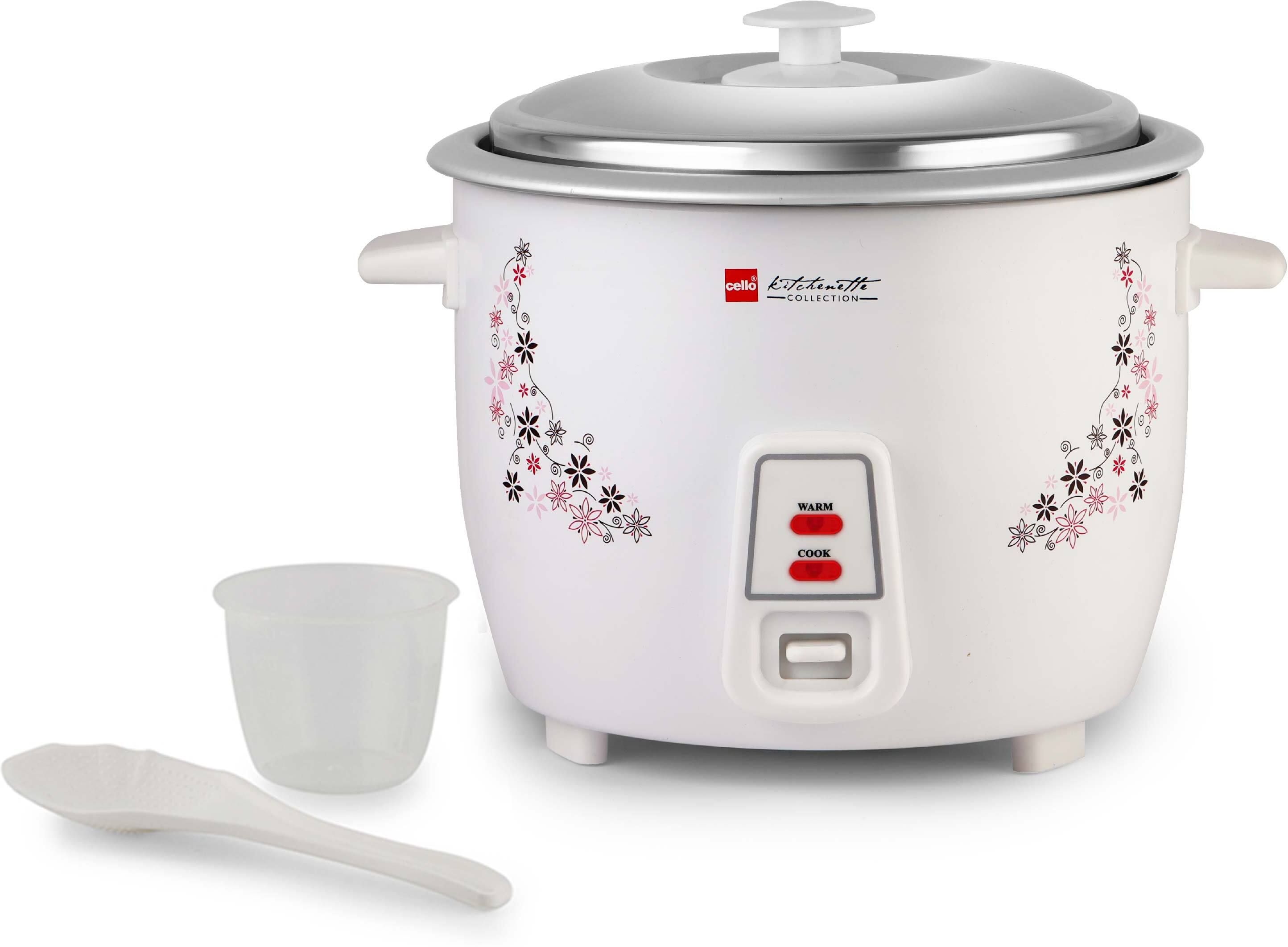 Iris Rice Cooker with Single Bowl | Trivet Plate | Electric Rice Cooker with Steaming Feature