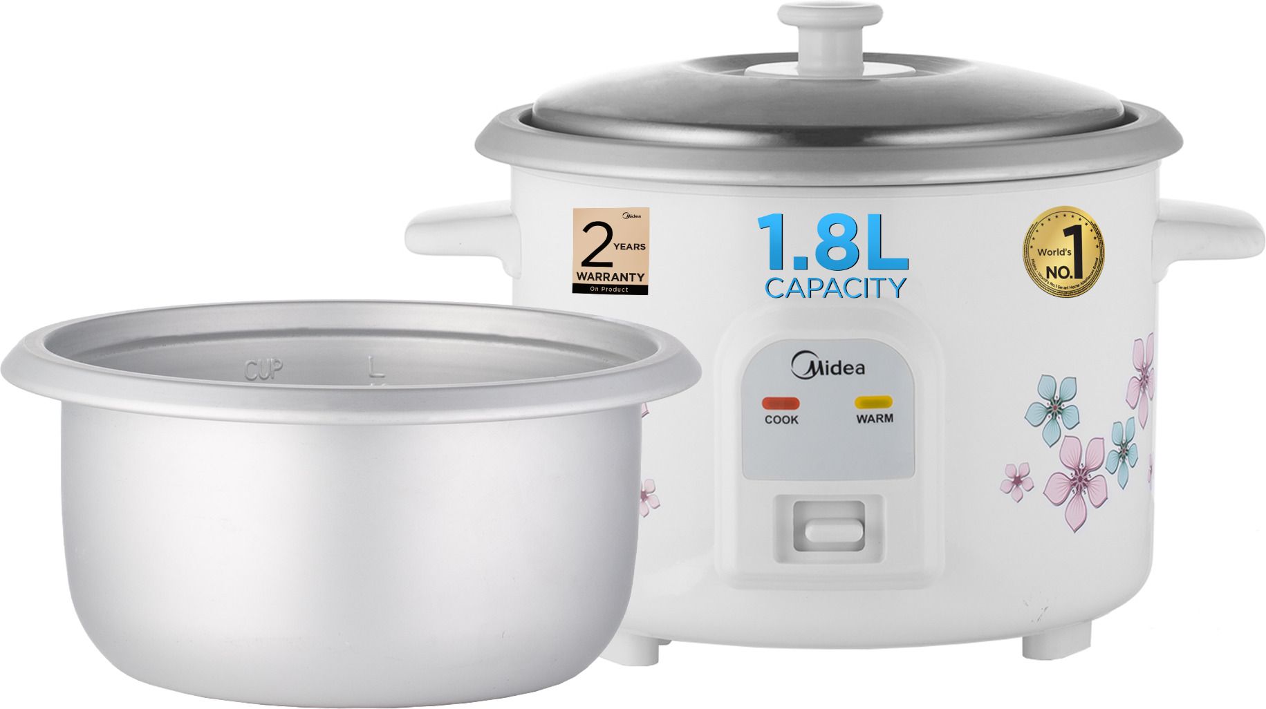 MR-GM18HA Electric Rice Cooker with Steaming Feature