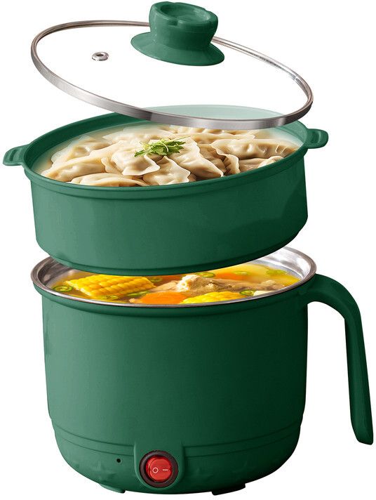 Electric Multifunction Cooking Pot 1.5 Litre Multi-Purpose Cooker Rice Cooker, Slow Cooker, Travel Cooker, Egg Cooker-image-33