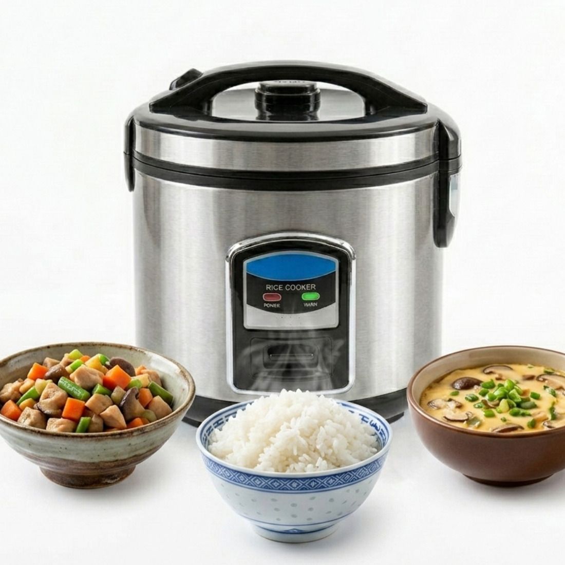 nivkez 700W Electric Cooker for Rice, 2L Cooker with Spoon, Measuring Cup & Power Cable Electric Pressure Cooker, Food Steamer, Rice Cooker, Slow Cooker-picture-7