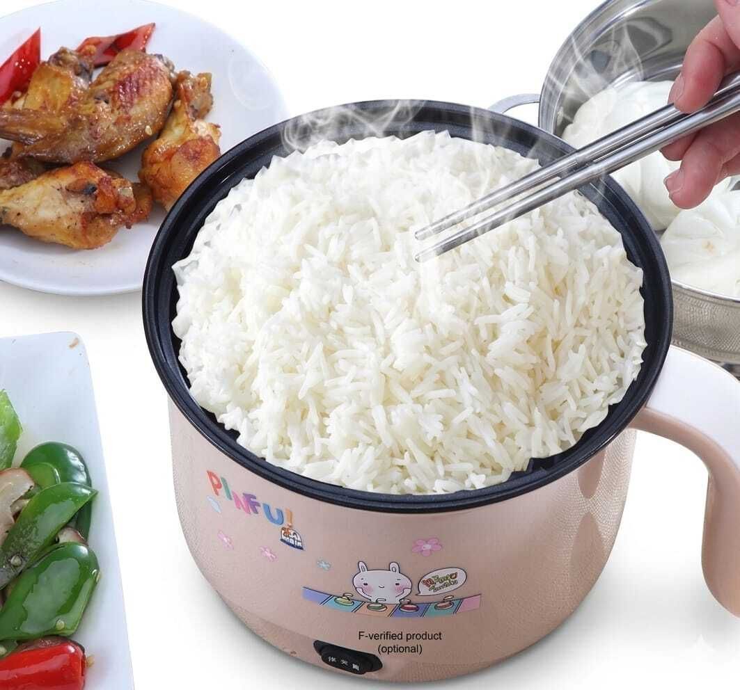 Single Pot Automatic Multi color kettle Cooker Warmer Electric Cooking mode Travel Cooker, Rice Cooker, Food Steamer, Egg Cooker, Egg Boiler-image-3