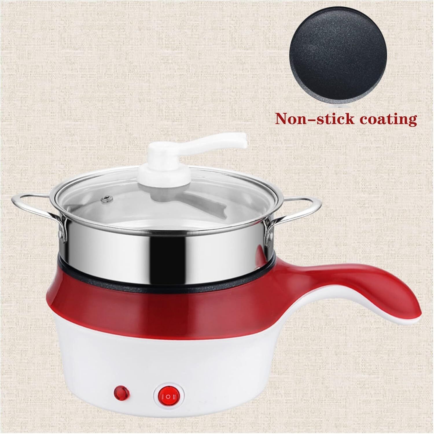 Multi-Function Electric CookerNon-stick Cooking Pot/Mini Rice Cooker/Portable Egg Boiler, Egg Cooker, Egg Roll Maker, Rice Cooker, Egg Roll Maker-image-7