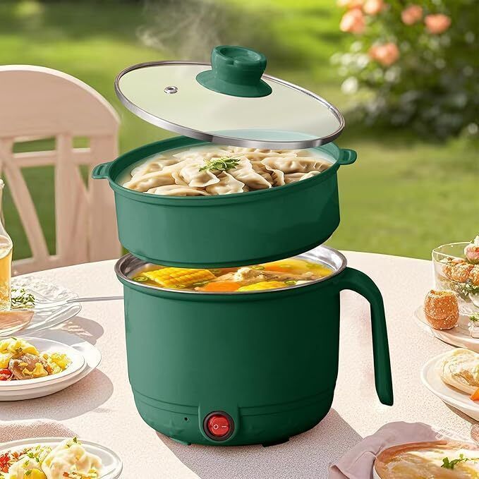 Electric Multifunction Mini Electric Cooker & Steamer, Travel Cooker, Egg Boiler Electric Pressure Cooker, Travel Cooker, Rice Cooker, Deep Fryer, Egg Cooker-image-19