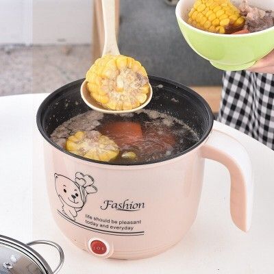 Multipurpose Multi Electric Cooker Kettle 1.8 L, 3-In-1, Glass Lid, 500W Travel Cooker, Rice Cooker, Food Steamer, Egg Cooker, Egg Boiler-image-34