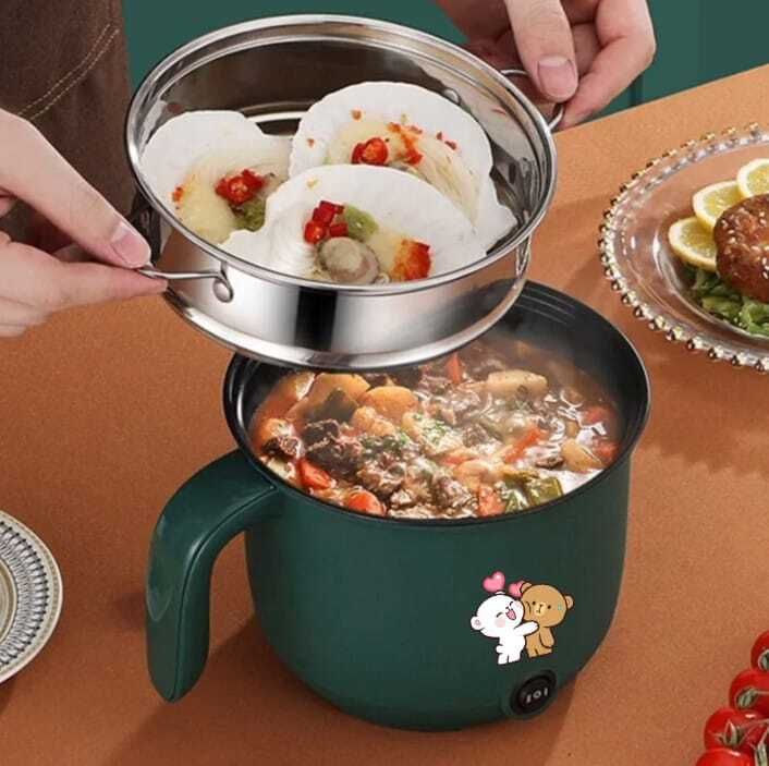 Multi-Function Electric Cooker Non-stick Cooking Pot/Mini Rice Cooker/Portable Rice Cooker, Travel Cooker, Egg Cooker, Egg Boiler-image-27