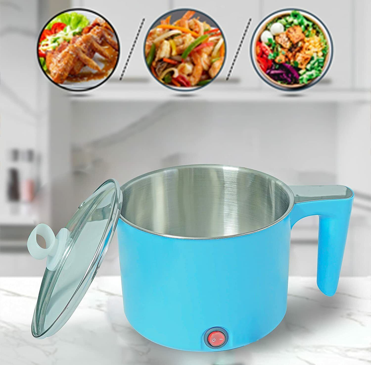 radhe DN06 Multifunction Cooking Pot Noodle Maker Egg Boiler Electric Rice Cooker with Steaming Feature-picture-31