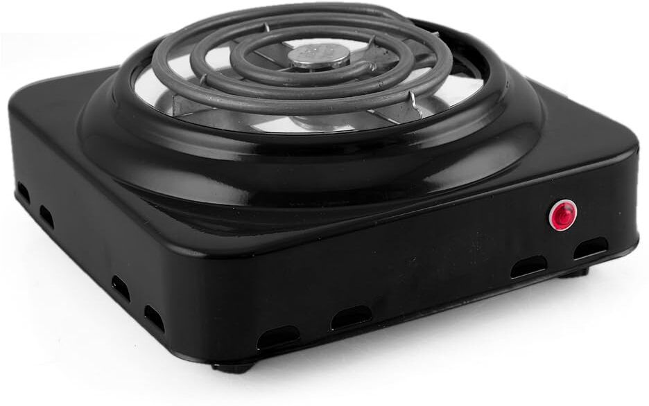 Heavy Duty Electric Coil Hot Plate 1200 Watt- Black Electric Cooking Heater