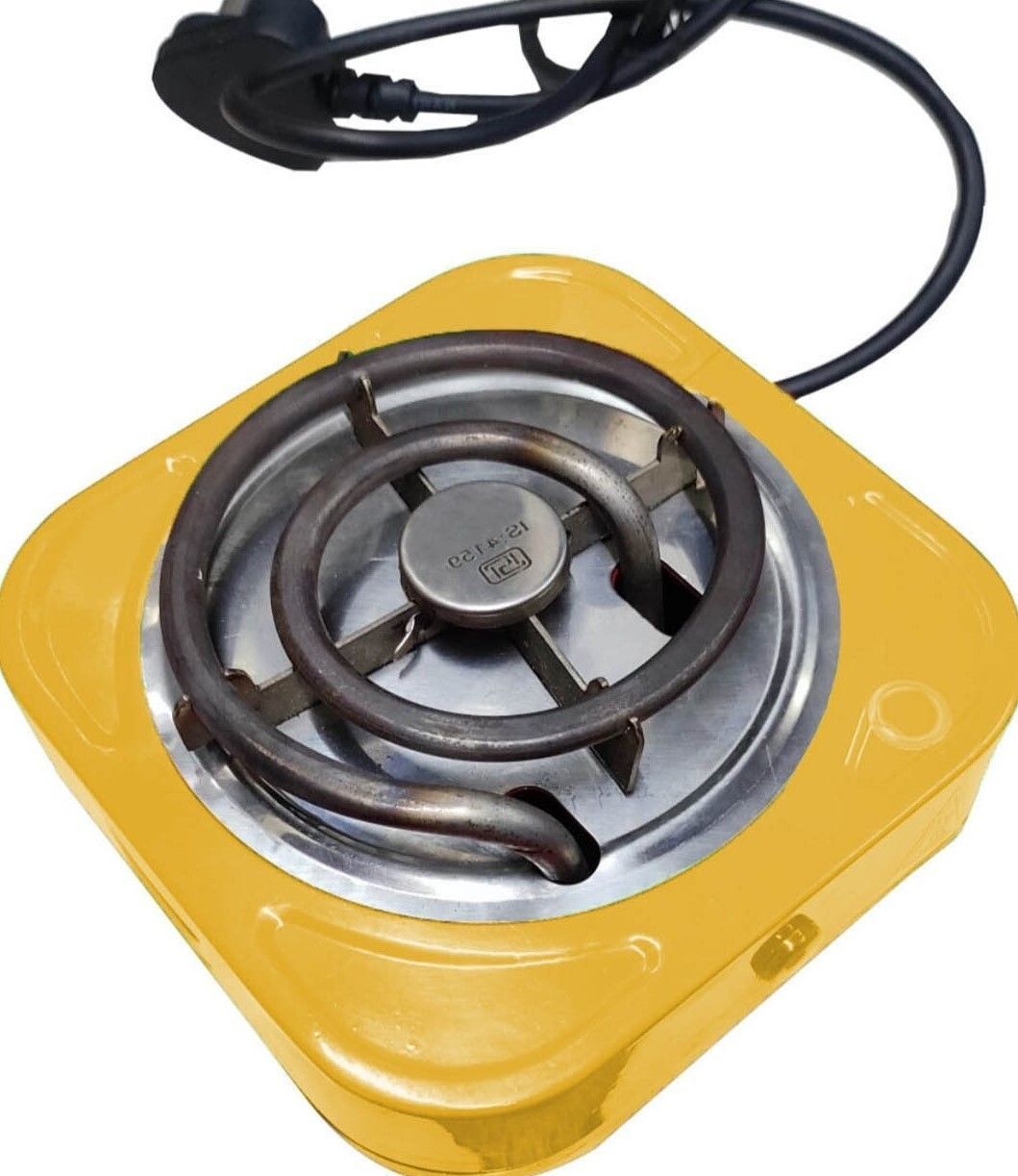Induction Cooktop 500W Yellow Electric Cooking Heater-image-1