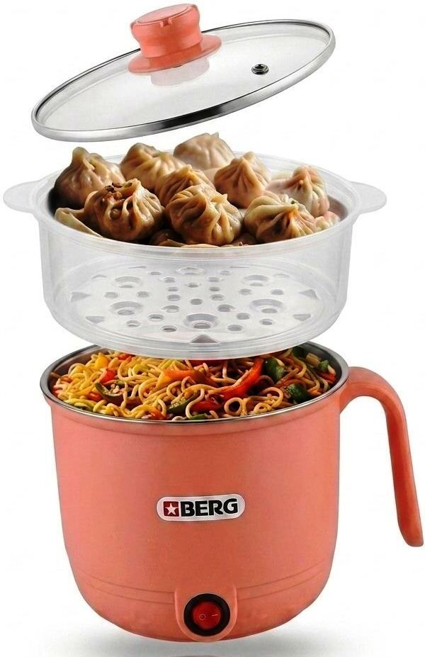 Electric Multipurpose Cooking Pot 1.5L , Portable Hot Pot for Rice Noodles | Electric Cooking Heater-image-28
