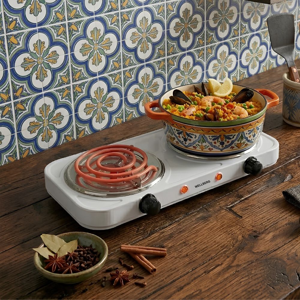 wellberg Compact Double Burner Electric Stove Fast Heating Hot Plate Cooker Electric Cooking Heater-picture-13