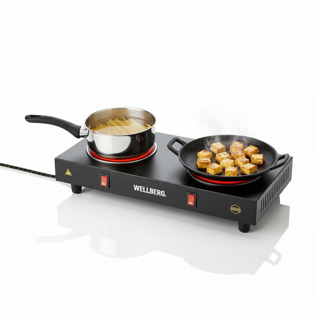 Energy Efficient Double Burner Electric Hot Plate 2000W for Home Home Apartments Electric Cooking Heater-image-45