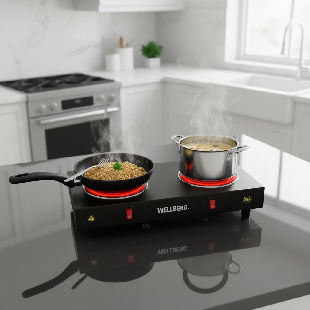 Portable 2 Burner Electric Stove 2000W - Dual Coil Hot Plate for Home Apartments Electric Cooking Heater-image-20