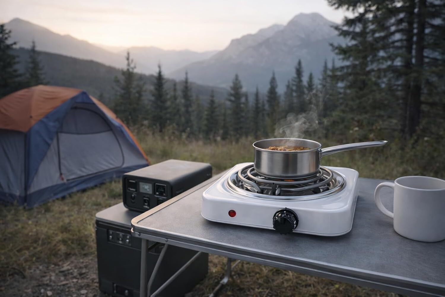 wellberg Portable Electric Cooking Stove 1000W with Adjustable Temperature Control Electric Cooking Heater-picture-40