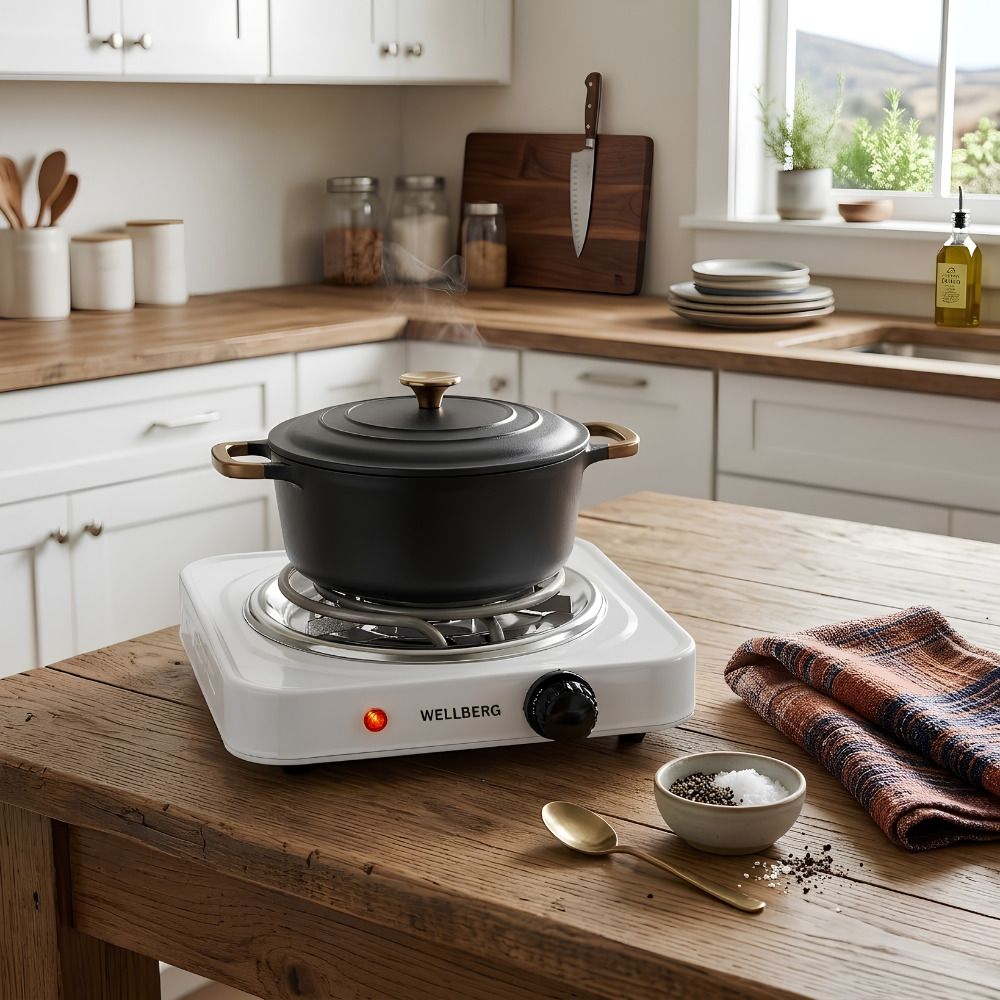 wellberg 1500W Electric Hot Plate with Adjustable Temperature Temperature Control Electric Cooking Heater-picture-12