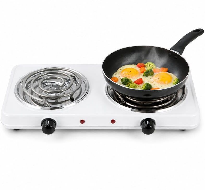 wellberg Double Burner Electric Stove 2000W Portable Cooking Hot Plate Electric Cooking Heater-picture-20
