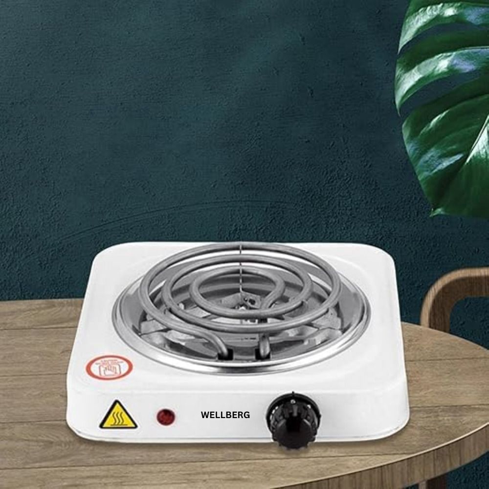 wellberg Compact Single Burner Electric Hot Plate 1500W for Kitchen & Office Electric Cooking Heater-picture-1