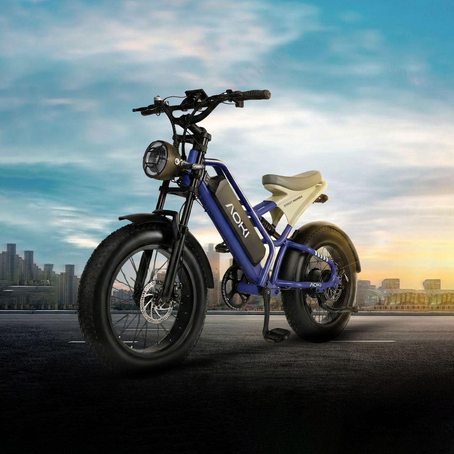 Street Mamba Blue 20 inches 7 Gear Lithium-ion (Li-ion) Electric Cycle-image-49