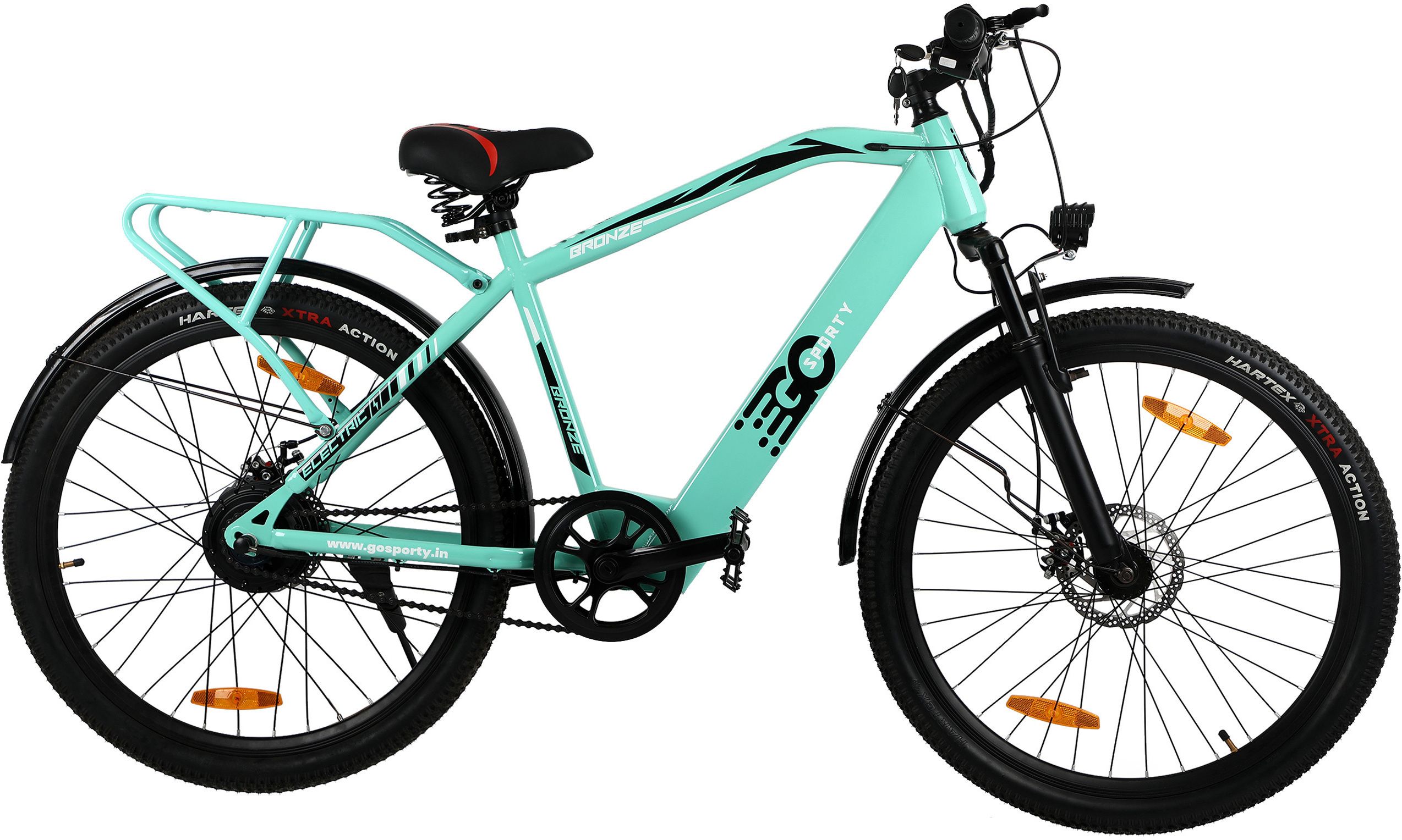 BRNZSPRT001 26 inches Single Speed Lithium-ion (Li-ion) Electric Cycle