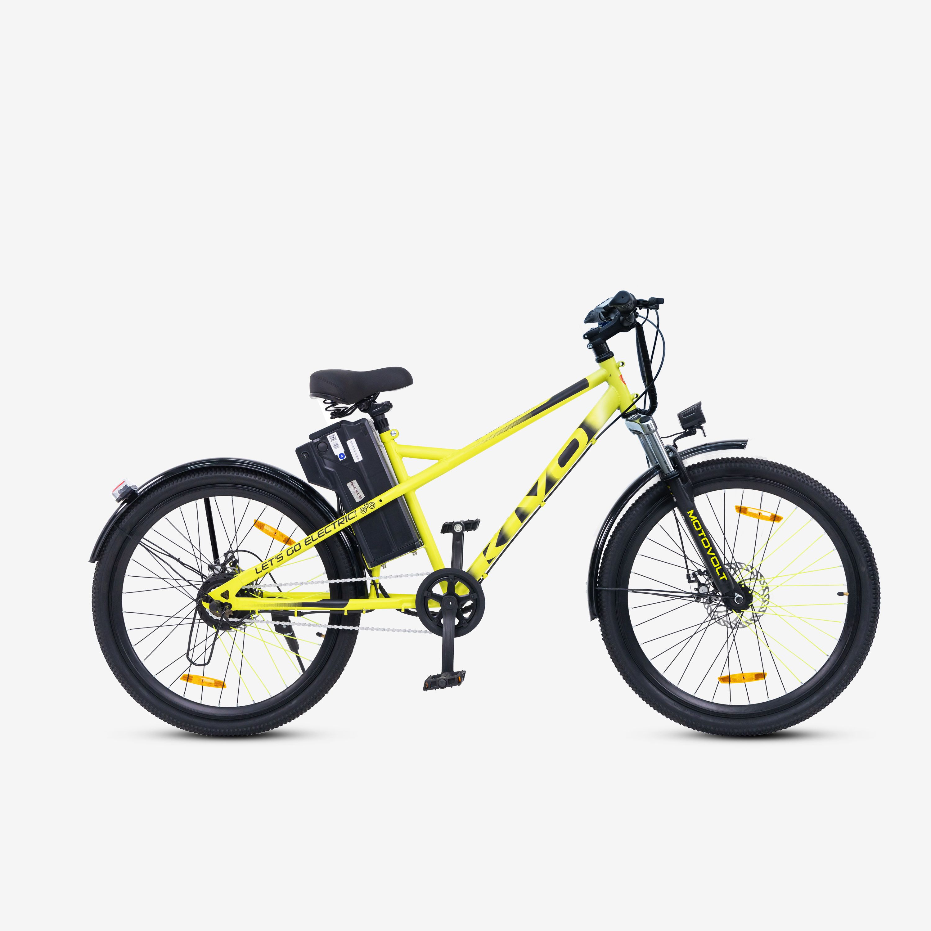 Kivo Standard Long Range Neon Satin 26 inches Single Speed Lithium-ion (Li-ion) Electric Cycle