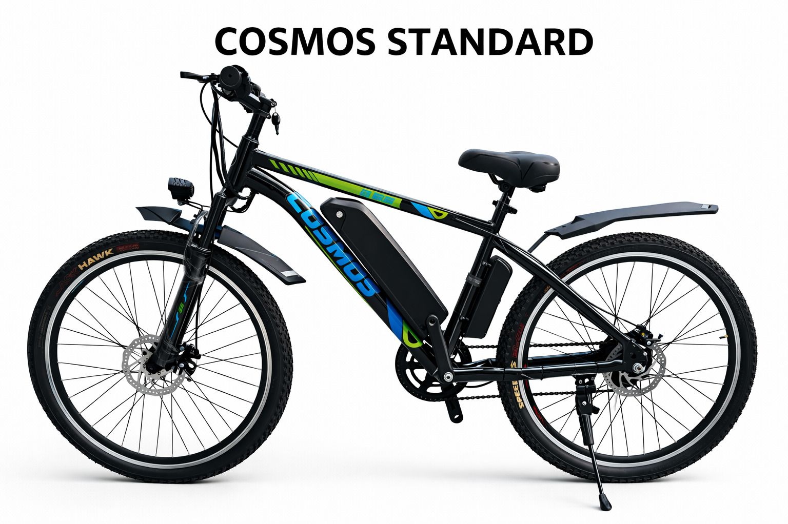Cosmos Electric E-Cycle 35+ KM Range 25 Km/h Speed Disc Brakes 7.8Ah 26 inches Single Speed Lithium-ion (Li-ion) Electric Cycle