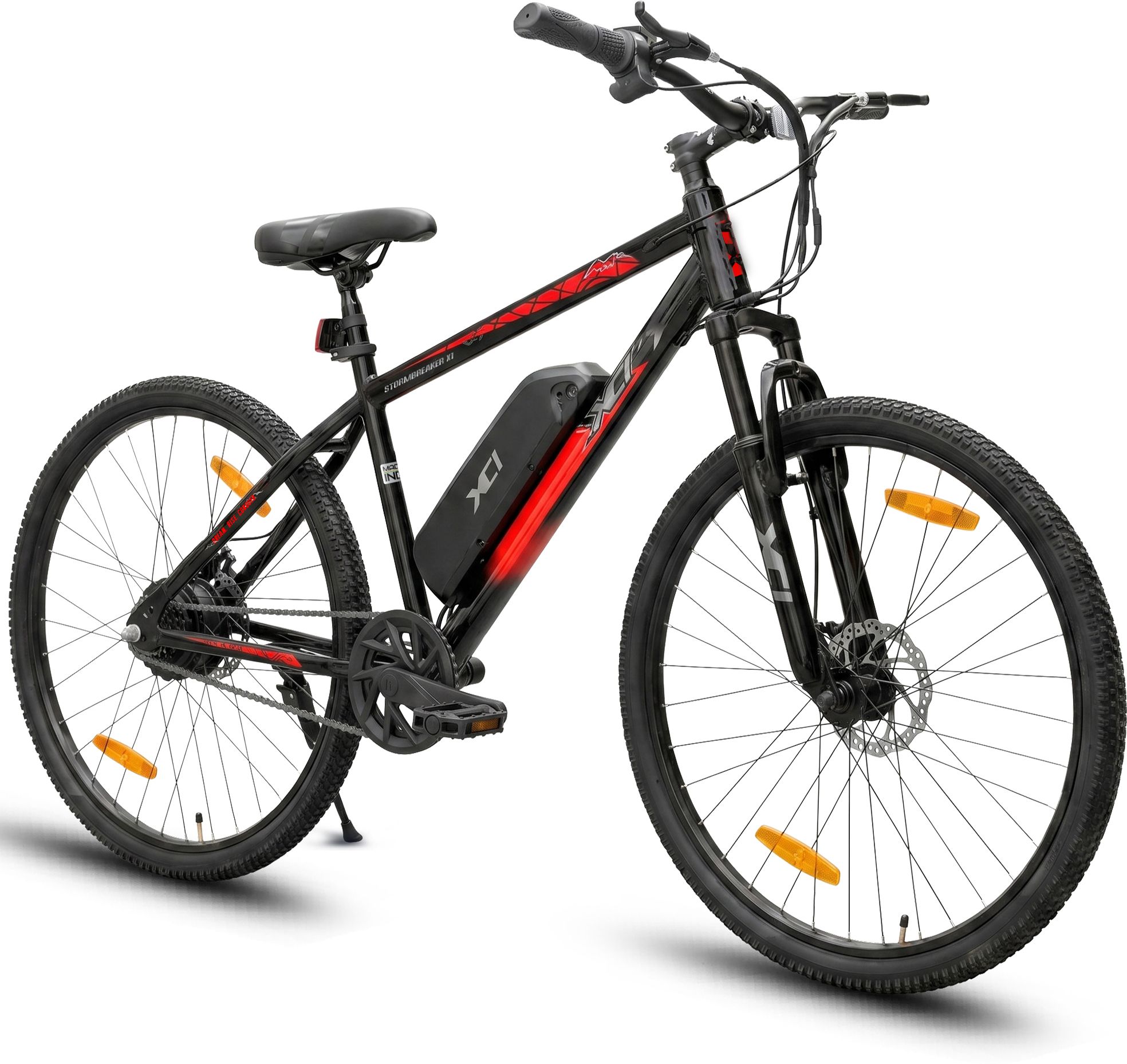 Stormbreaker X1 7.8Ah Li-ion 27.5T Black Red Electric Cycle 250W IP65 BLDC Motor 27.5 inches Single Speed Lithium-ion (Li-ion) Electric Cycle-image-32