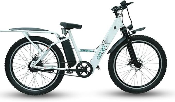 CargoX Heavy Duty Electric Cycle, 50-60 Km Range, 36V/10Ah Internal Battery 26 inches Single Speed Lithium-ion (Li-ion) Electric Cycle-image-43