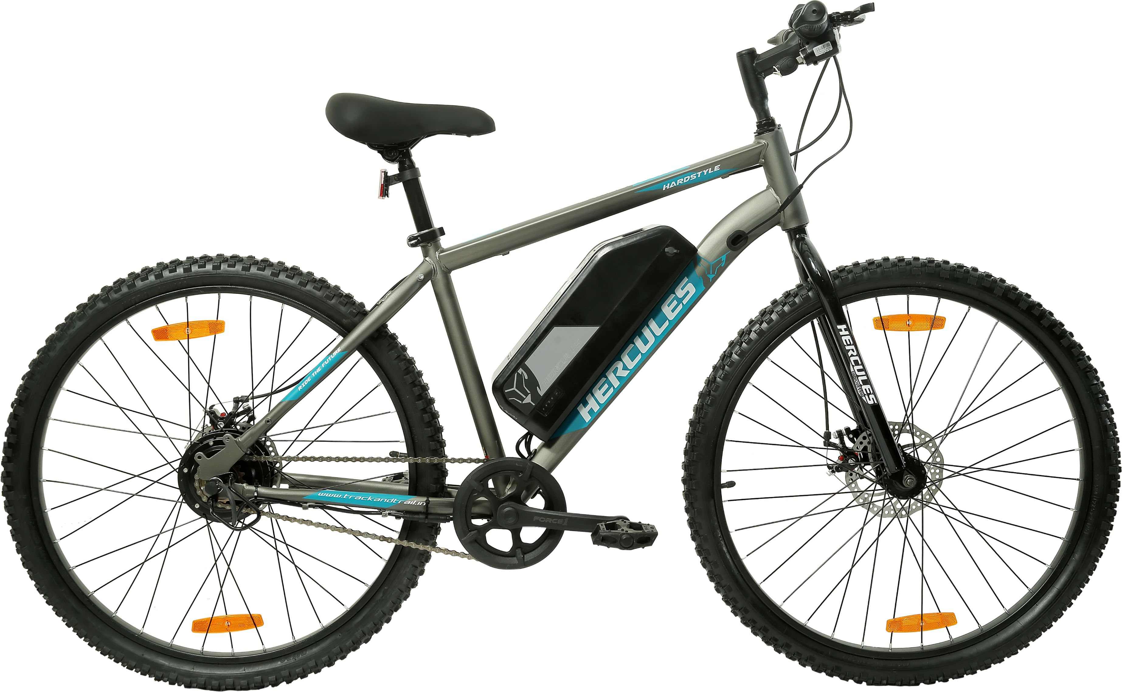 Hardstyle 27.5 X 18 trooper grey 27.5 inches Single Speed Lithium Iron Phosphate Electric Cycle-image-12