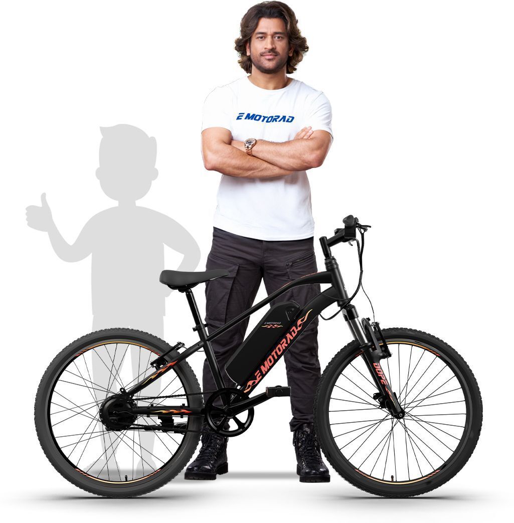 Dope Kids ElectricCycle with 5.2Ah Li-Ion Remove Battery|High Tensile Steel 24 inches Single Speed Lithium-ion (Li-ion) Electric Cycle-image-26