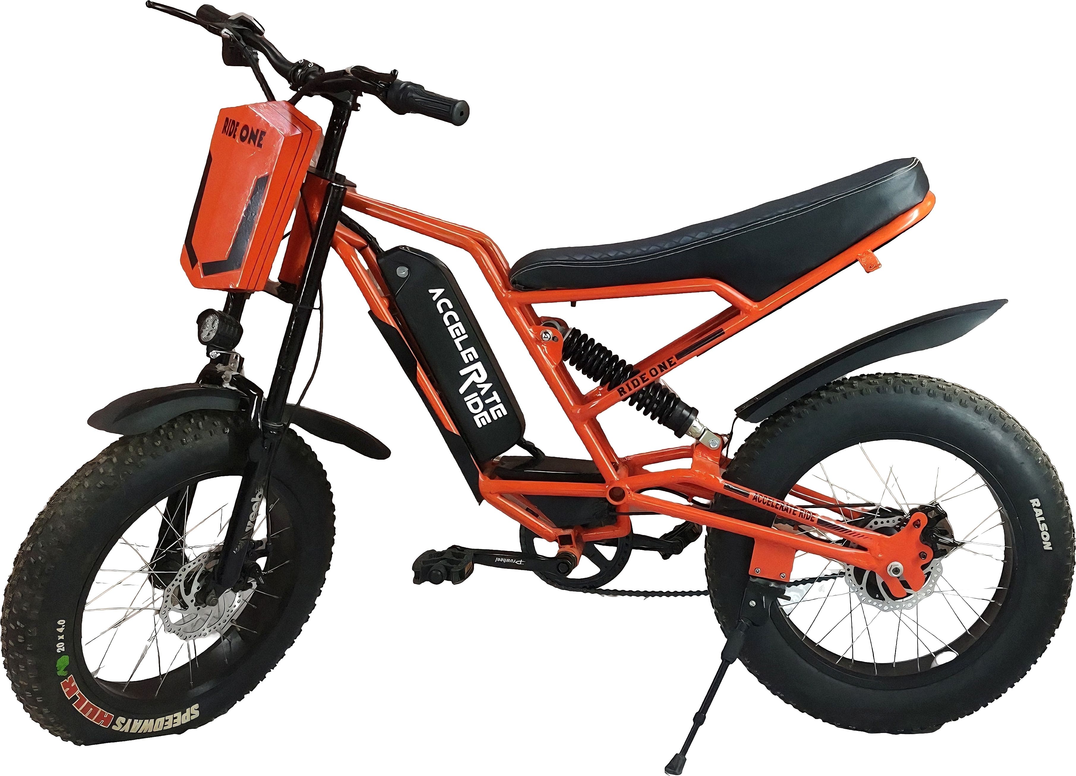 ACCELERATE RIDE | RIDE ONE |45 KM RANGE|30kmph by 350W Motor| 20 inches Single Speed Lithium-ion (Li-ion) Electric Cycle