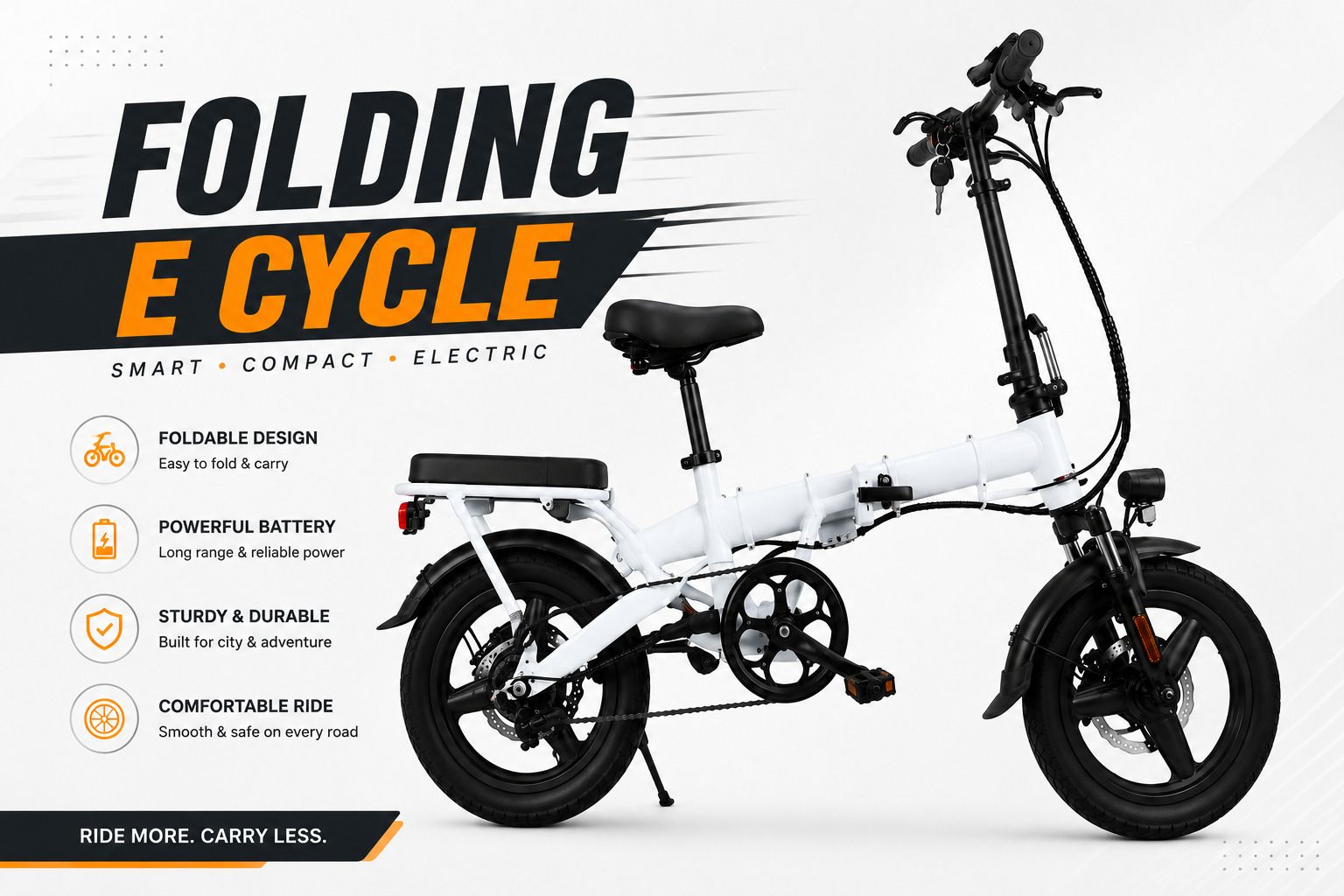 E fold, Electric folding bicycle 14 inches Single Speed Lithium-ion (Li-ion) Electric Cycle-image-27