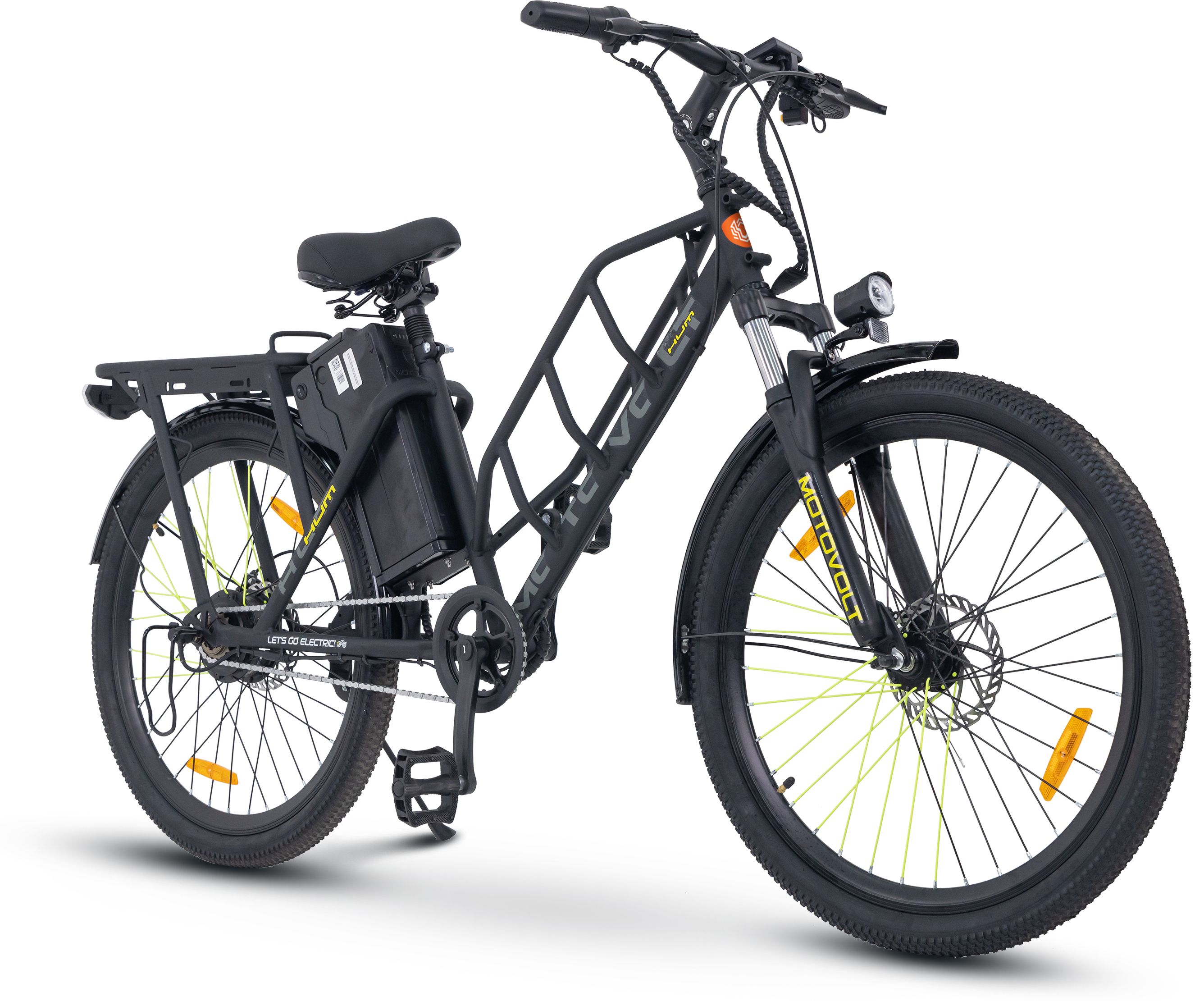 HUM 24 Black Range upto 45 Km in PAS Mode 24 inches Single Speed Lithium Iron Phosphate Electric Cycle-image-34